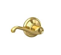 SCHLAGE F10FLA605 Flair Levier de passage en laiton brillant
