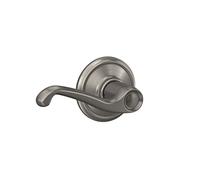 Schlage F10FLA619 Flair Levier de passage en nickel satiné pour entrée/placard