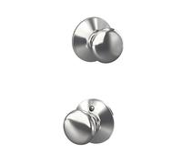 SCHLAGE F10PLY625 Plymouth Poignée de porte d'entrée et de placard Chromé brillant