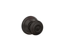 Schlage F10V GEO 716 Poignée de porte géorgienne pour couloir et placard Bronze vieilli 1 pièce