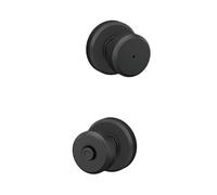SCHLAGE F40 BWE 622 GSN Greyson Collection Bowery Bouton de verrouillage de confidentialité Noir mat