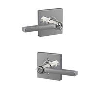 SCHLAGE F40 LAT 625 COL Latitude Levier avec garniture Collins pour lit et baignoire Chromé brillant