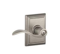 SCHLAGE F40ACC619ADD Addison Collection Accent Privacy Lever, Satin Nickel by (English Manual)