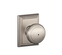 SCHLAGE F40AND619ADD Addison Collection Andover Privacy Knob, Satin Nickel by (English Manual)