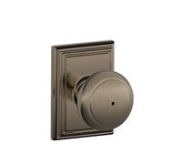 SCHLAGE F40AND620ADD Addison Collection Andover Bouton de confidentialité en étain antique