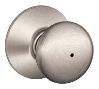 SCHLAGE F40PLY619 Plymouth Privacy Knob, Satin Nickel by Lock Company