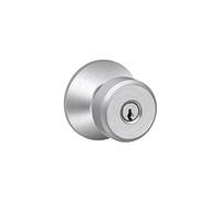 SCHLAGE F51A BWE 626 Bowery Bouton de serrure d'entrée Chrome satiné