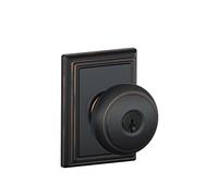 SCHLAGE F51A et 716 ADD Addison Collection Andover Bouton d'entrée à clé Bronze vieilli