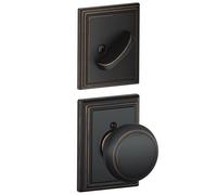 SCHLAGE F59 et 716 ADD Addison Collection Andover Poignée intérieure Bronze vieilli (moitié intérieure uniquement)