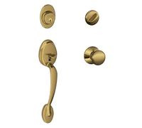 SCHLAGE F60 PLY 609 Plymouth Poignée avec poignée intérieure Plymouth Laiton antique