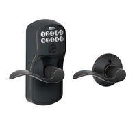 Schlage FE575 PLY 716 ACC Plymouth Keypad Entry with Auto-Lock and Accent Levers, Aged Bronze by Schlage Lock Company