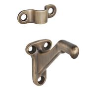 SCHLAGE Ives by Schlage 059A5 Schlage Sp Handrail Bracket, 2-1/4 in L X 1-3/8 in W, Aluminum, Antique, Brass