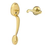 SCHLAGE Lock Company FE285 PLY 505 FLA 605 RH Plymouth Poignée d'entrée avant pour droitier Laiton brillant