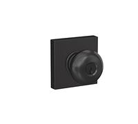 SCHLAGE Plymouth F51A PLY 622 COL Bouton de serrure à clé avec garniture Collins Noir mat