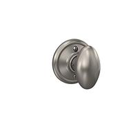 SCHLAGE Siena Bouton Non-turning Lock, Nickel satiné (F170 SIE 619)