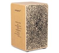 Schlagwerk CP82 Rudiments Series Cajon claire l Surface de jeu en bouleau naturel avec motif empreintes digitales l Boîte de résonance SPL l Caisses claires à fil fixe l Fabriqué en Allemagne