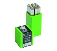 Schlagzahlensatz 330 9-tlg.Zahlen 0-9 Schrift-H.12mm in Ku.-Box KUKKO Quantité:1