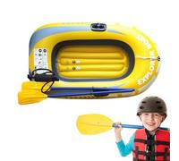 Schlauchboot - PVC Boot | Aufblasbares Boot 2 Personen 200 kg Tragfähigkeit mit Luftpumpe Paddel, 0.4 mm Dick, Robust, faltbar Wasserdicht für Freizeit