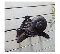 Schlauchhalter Wand Support de tuyau d'arrosage en fonte en forme d'escargot, élégant, mural, for jardin, décoration extérieure