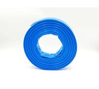 Schlauchmeister24 - Tuyau plat en PVC - Bleu - Diamètre intérieur : 200 mm - Longueur : 10 m - Sécurité 3:1 - Pour construction, agriculture et industrie - Pression de fonctionnement : 3 bar / 9 bar