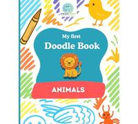 SchlaueKinder Doodle Book Animals for Ages 1 and Up: Soft and simple animal illustrations | Perfect for first doodles, discovering the animal world, and encouraging early creativity