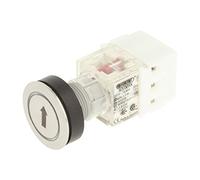 Schlegel 23.000.889 Éclairage Bouton Anneau, acier inoxydable, symbole Flèche de marquage, lumineux Sonde Contact donateurs 2 ouverture et fermeture à vis LED 24 V Blanc (Lot de 2)