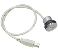 Schlegel 23.001.545 femelle avec avant, 1 x prise USB, USB Type B et arrière, 1 x mâle Longueur du câble 50 cm avec USB 2.0 Type B, argent