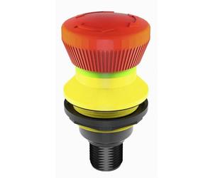 Schlegel FRVKOO_C001 Bouton poussoir champignon de maintien d'urgence 2 ouvertures IP65, IP67 1 pièce