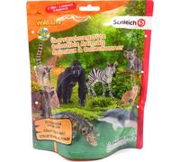 Schleich 10152270 - Wild Life - Pochette surprise, 3 animaux sauvages (série 4) Pochette monde animal