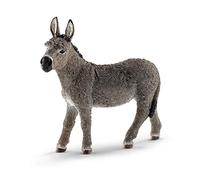 Schleich 13772 Âne, dès 3 Ans, Farm World - Figurine, 9,3 x 3,8 x 9,7 cm, Gris