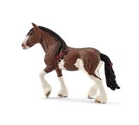 Schleich 13809 Jument Clydesdale, dès 3 Ans, Farm World - Figurine, 5 x 16 x 12