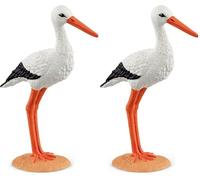 Schleich 13936 Cigogne (Farm World) Multicolore (Lot de 2)