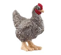 Schleich 13997 Poule Plymouth Rock, dès 3 Ans, Farm World - Figurine, 2 x 4 x 4 cm