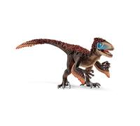 Schleich 14582 Dinosaures Dinosaure Figurine Utahraptor - Figurine avec Bras et Mâchoire Mobiles de la Collection de Jouets Préhistoriques de l'Ère Jurassique - pour Garçons et Filles de 4 et +