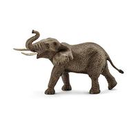 Schleich 14762 Éléphant d'Afrique mâle, dès 3 Ans, Wild Life - Figurine, 9 x 20 x 12 cm