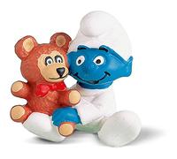 Schleich - 20205 - Figurine - Schtroumpf Bébé avec ourson