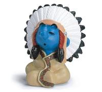 Schleich - 20556 - Figurine - Schtroumpf Chef De Tribu