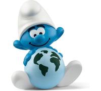 Schleich 20844 Schtroumpf Globe-Trotter, dès 3 Ans, SCHTROUMPF - Figurine, 4 x 4 x 5 cm