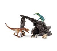 Schleich 41461 Kit de Dinosaures avec Grotte, dès 5 Ans - Coffret, 39 x 13.5 x 23 cm