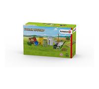 Schleich - 42301 - Nourriture et Soin des Animaux De La Ferme -