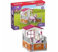 Schleich 42368 Box pour chevaux avec jument lusitanienne