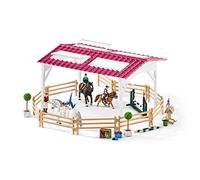 Schleich 42389 - Ecole d'équitation avec Cavalière et Chevaux, dès 5 Ans, Horse Club - Playset, 40 x 10,8 x 31,5 cm