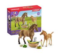 SCHLEICH 42432 Horse Club Sarah’s Baby Animal Care, Brown Moderne emballage trad