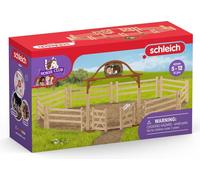 Schleich® 42434 Schleich® Horse Club 42434 Enclos pour chevaux avec porte d'entrée Set de figurines de jeu