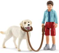 Schleich® 42478 Schleich® Farm World 42478 Promenade avec Labrador Retriever Set de figurines de jeu