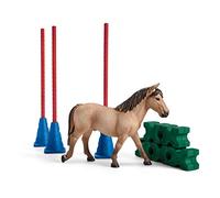 Schleich 42483 Slalom pour Poney, dès 3 Ans, Farm World - Coffret, 9 x 5,7 x 13,7 cm