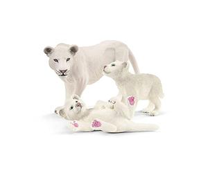 Schleich 42505 Lionne avec bébés, dès 3 ans, Wild Life - coffret, 13,6 x 5,8 x 19,2 cm
