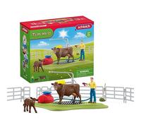 Schleich 42529 Station de Lavage pour Vaches (Farm World) Multicolore
