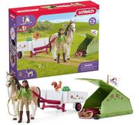 Schleich 42533 Aventures au Camping de Sarah, dès 5 Ans, Horse Club - Coffret, 24.3 x 6.5 x 18.8 cm