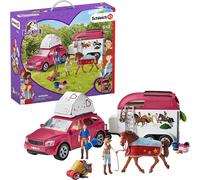 Schleich 42535 Aventure avec voiture et remorque à cheval